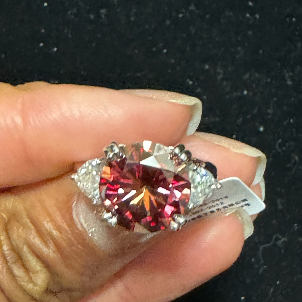 3-stone Moissanite ring